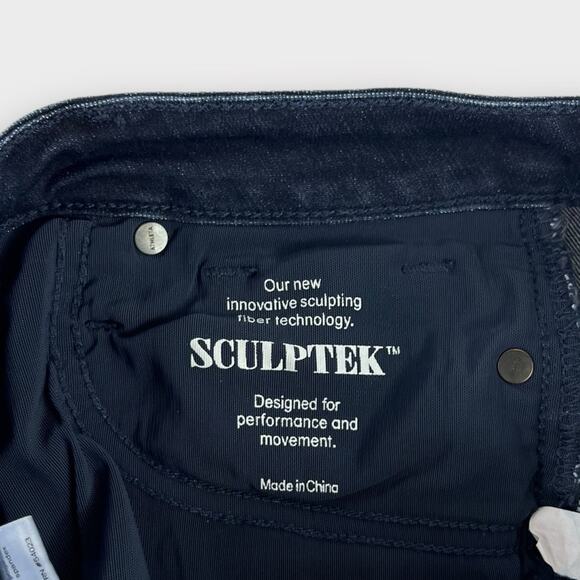 Athleta Sculptek Overdye Dark Wash Skinny Jeans Size 4 - Picture 4 of 9